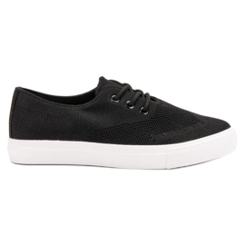SHELOVET Zapatillas Textiles Negras negro