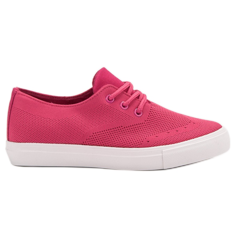 SHELOVET Zapatillas rosadas de textil rosado