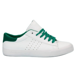 SHELOVET Zapatillas con cordones blanco