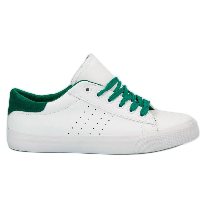 SHELOVET Zapatillas con cordones blanco