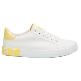 SHELOVET Zapatillas con estilo blanco