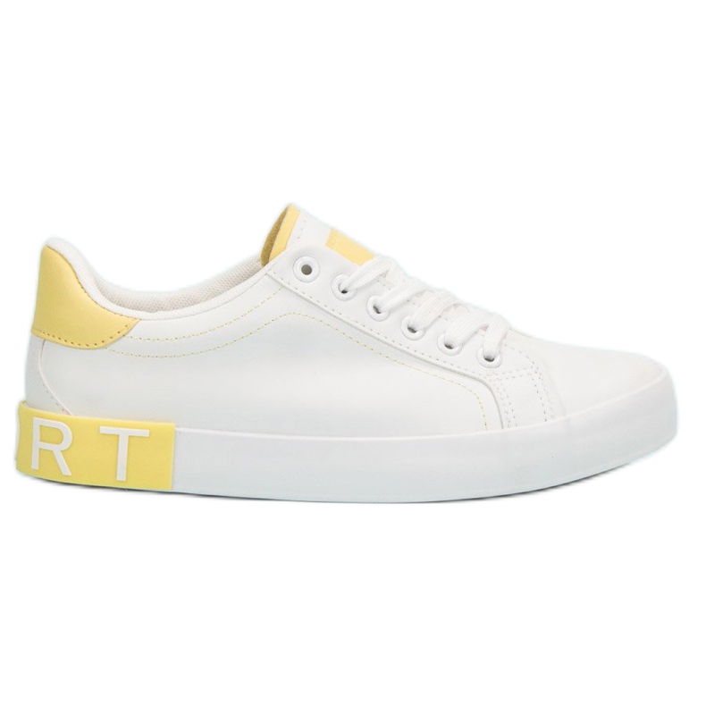 SHELOVET Zapatillas con estilo blanco