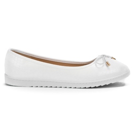 Comer Bailarinas blancas elegantes blanco
