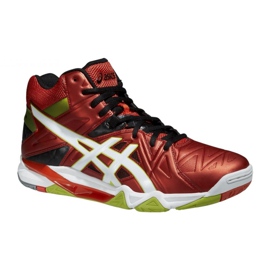 Zapatillas de voleibol Asics Gel-Cyber ​​Sensei 6 Mt M B503Y-2101 multicolor rojo