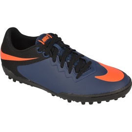 Botas de fútbol Nike HypervenomX Pro Tf M 749904-480 azul, negro, azul marino, naranja azul marino