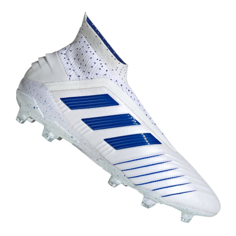 Botas de fútbol adidas Predator 19+ Fg M BC0548 blanco blanco Botas de fútbol adidas Predator 19+ Fg M BC0548 blanco blanco