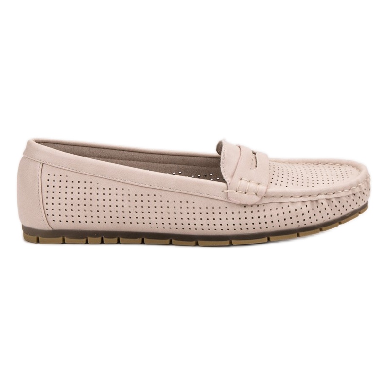 Kylie Mocasines calados beige