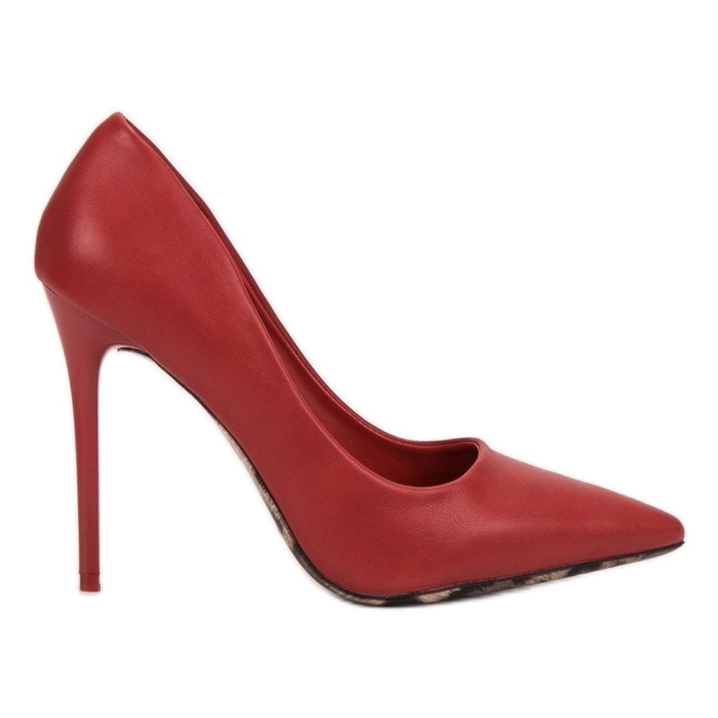 SHELOVET Tacones altos sexy rojo