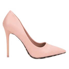 SHELOVET Tacones altos sexy rosa
