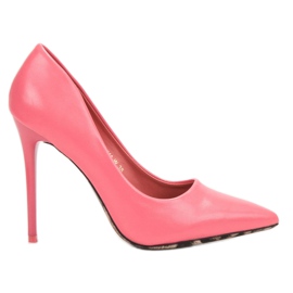 SHELOVET Tacones altos sexy rosado