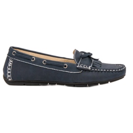 SHELOVET Mocasines con lazo azul