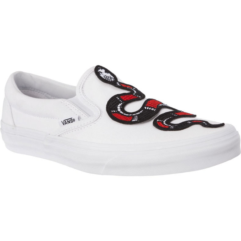 Vans Slip clásico en la serpiente W00 blanco