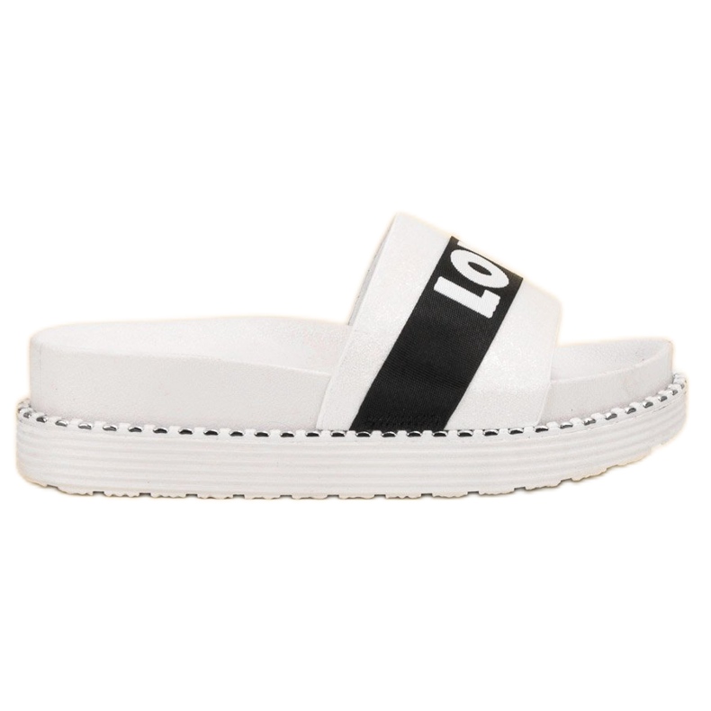 Erynn Zapatillas de gamuza Love blanco