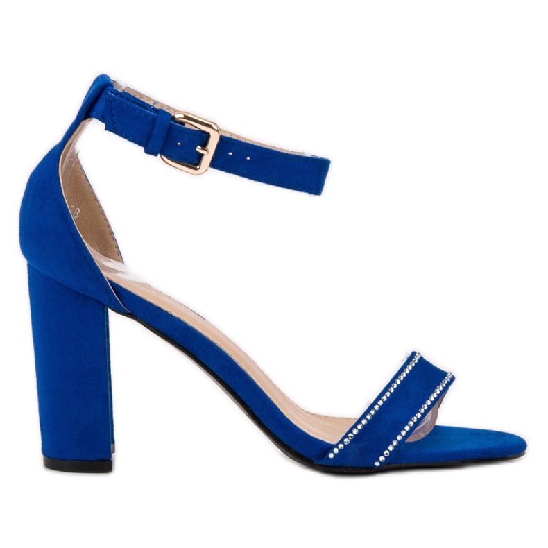 Abloom Sandalias con cristales azul Abloom Sandalias con cristales azul
