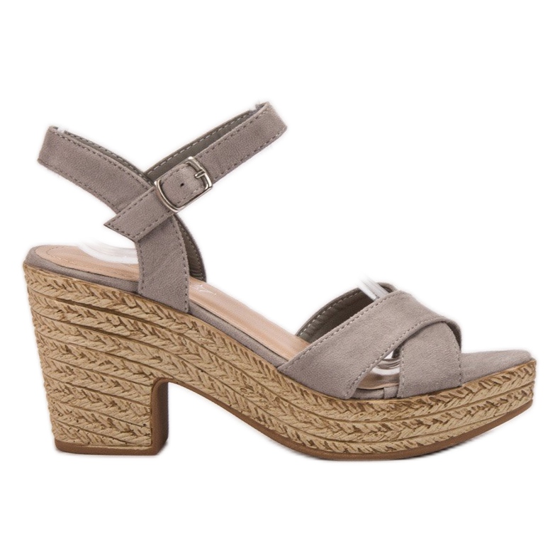 Queentina Sandalias en una barra gris Queentina Sandalias en una barra gris