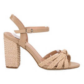 Sandalias VICES trenzadas marrón