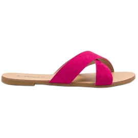 Primavera Zapatillas planas cómodas rosado