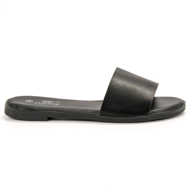Clowse Pantuflas Negras Clásicas negro