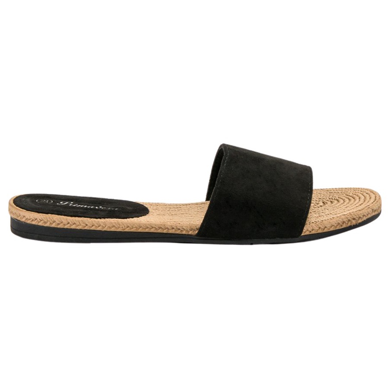Primavera Zapatillas de gamuza negro