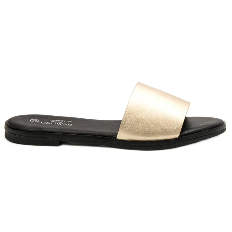 Clowse Pantuflas doradas clásicas dorado Clowse Pantuflas doradas clásicas dorado