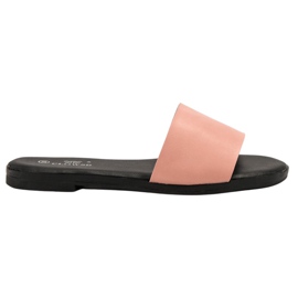 Clowse Pantuflas clásicas en polvo rosa