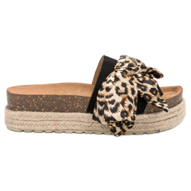 Vices Zapatillas de moda con estampado de animales negro