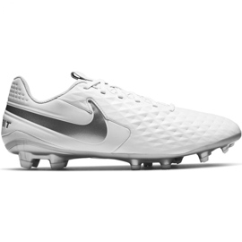 Zapatillas de fútbol Nike Tiempo Legend 8 Academy FG / MG AT5292 100 blanco blanco