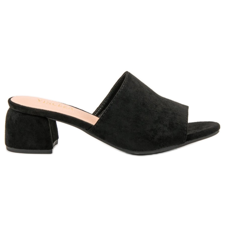 Zapatillas de ante en el poste VINCEZA negro