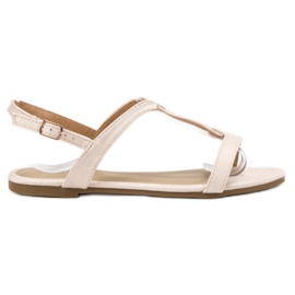 Clowse Sandalias de gamuza con estilo marrón