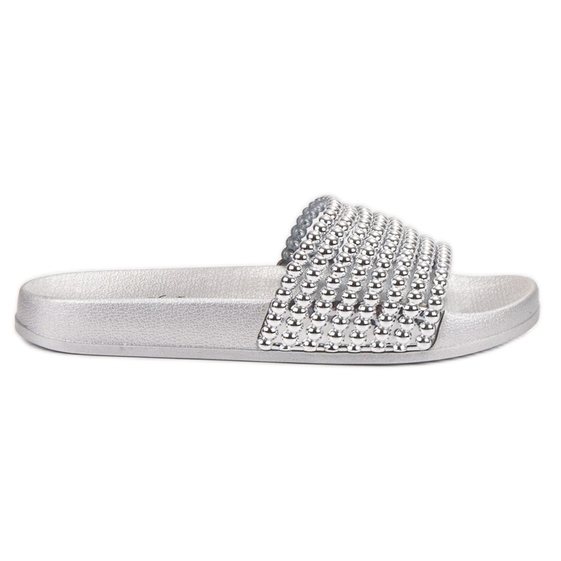 Bello Star Pantuflas de goma para mujer gris