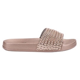 Bello Star Pantuflas de goma para mujer rosa