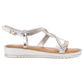 SHELOVET Sandalias en la plataforma gris