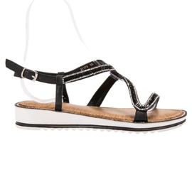 SHELOVET Sandalias en la plataforma negro