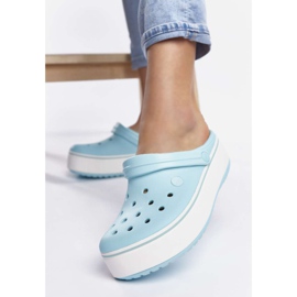 Crocs Crocband Platform Clog 4JE Azul hielo Azul hielo multicolor