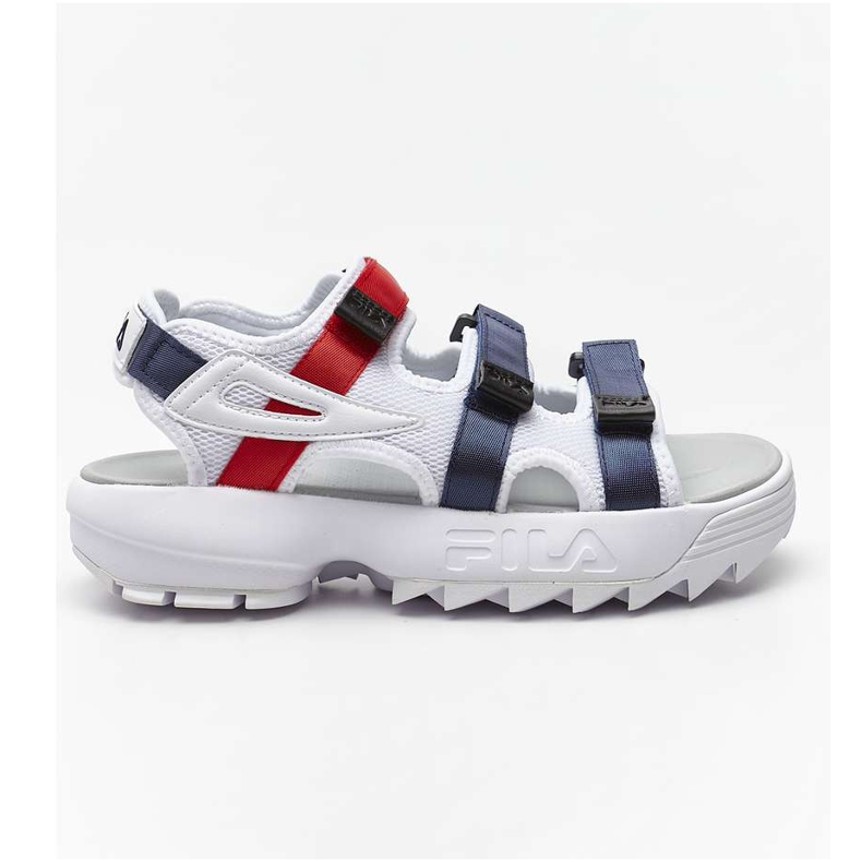 Disruptor Sandalia Wmn 01M Blanco FILA Azul marino FILA Rojo multicolor