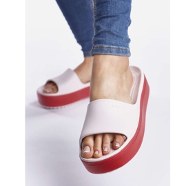 Crocs Crocband Platform Slide 6QB Pimienta apenas rosa multicolor