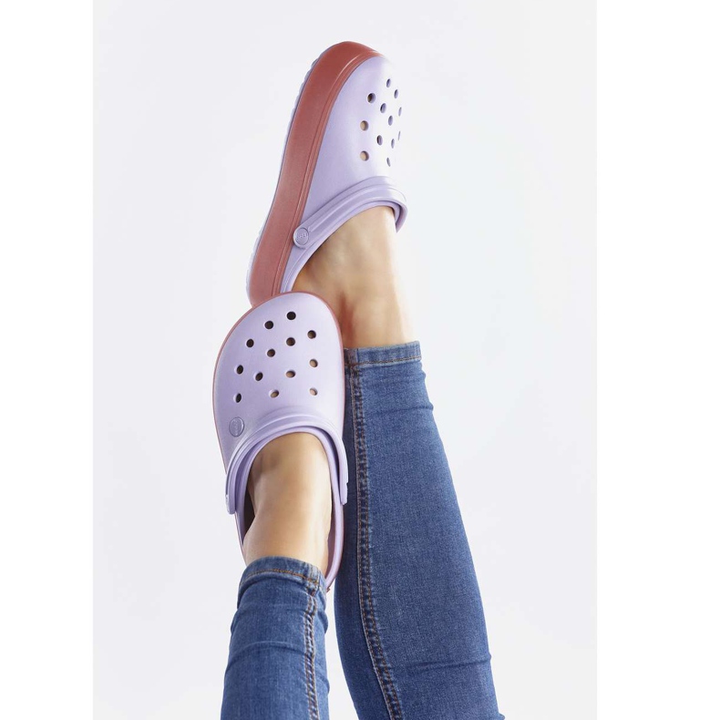 Crocs Crocband Platform Clog 5P9 Melón lavanda multicolor