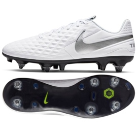 Calzado de fútbol Nike Tiempo Legend 8 Academy SG-Pro Anticlog Traction M AT6014-100 blanco blanco