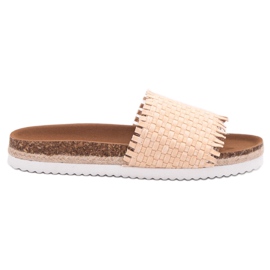 Zapatillas VICES con flecos beige Zapatillas VICES con flecos beige