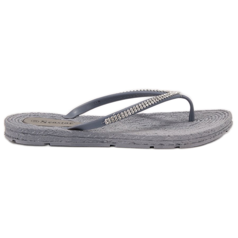 Seastar Chanclas Con Circonita Cúbica gris Seastar Chanclas Con Circonita Cúbica gris