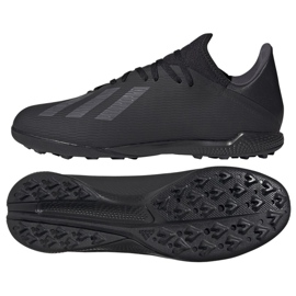 Botas de fútbol adidas X 19.3 Tf M F35373 negro negro