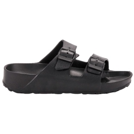 SHELOVET Pantuflas Ligeras Con Hebilla negro