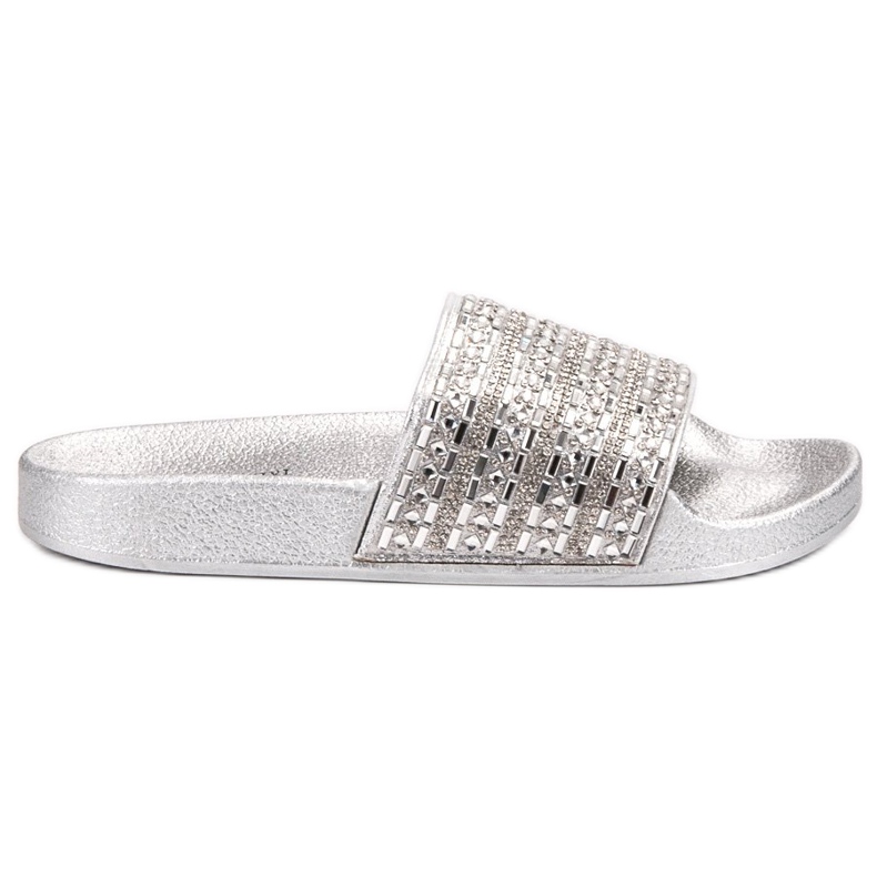 Queen Vivi Pantuflas con Cristales gris Queen Vivi Pantuflas con Cristales gris