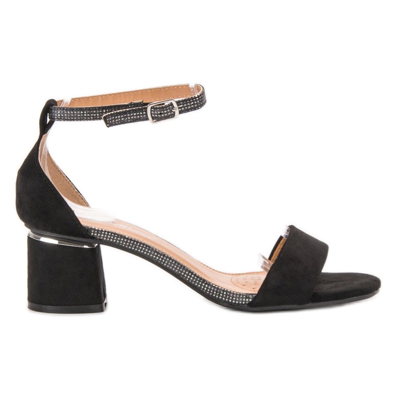 Belle Women Sandalias elegantes negro