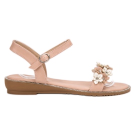 Forever Folie Sandalias Con Flores rosado