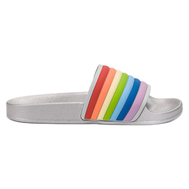 Sweet Shoes Chanclas de goma de colores gris multicolor