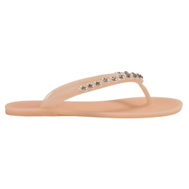 Chanclas con adornos VICES beige