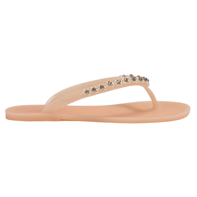 Chanclas con adornos VICES beige
