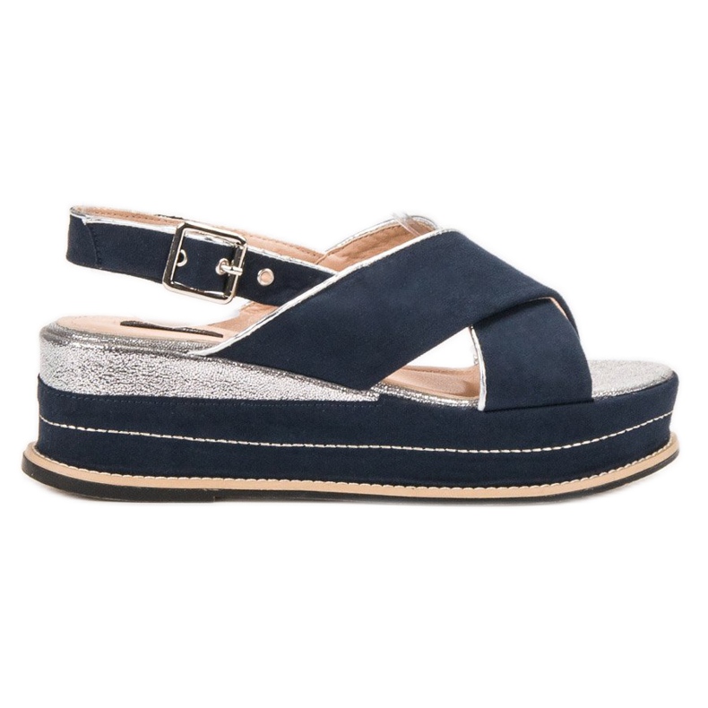 Lily Shoes Sandalias con cierre de hebilla azul