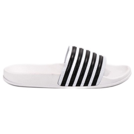 SHELOVET Pantuflas Deportivas Rayas blanco